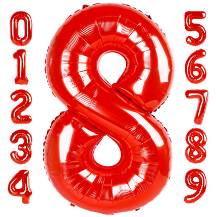 Number Balloons 5 Balloon Blue Birthday Decorations for Men Party, 40 Inch