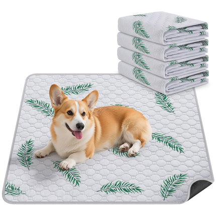 Washable Dog Pee Pads, Non-Slip Waterproof, 36 x 41 in, 2 Pack, Feather