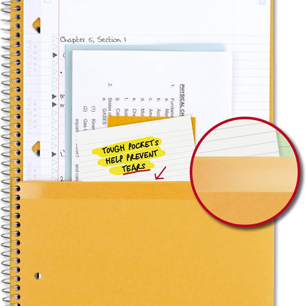 Five Star Spiral Notebook Plus Study App, 1 Subject, College Ruled Paper, 100 Sheets, 8-1/2" x 11", School, Black (72057)