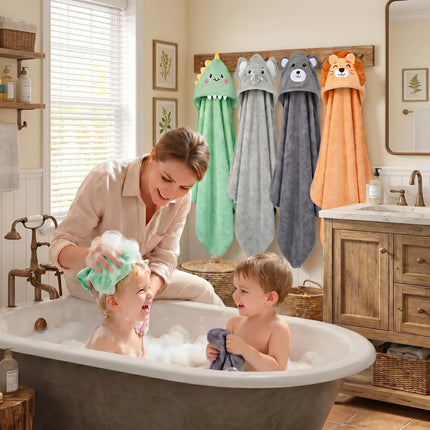 12 PCS Baby Bath Towels Set, Baby Towels for Newborn Bath Essentials