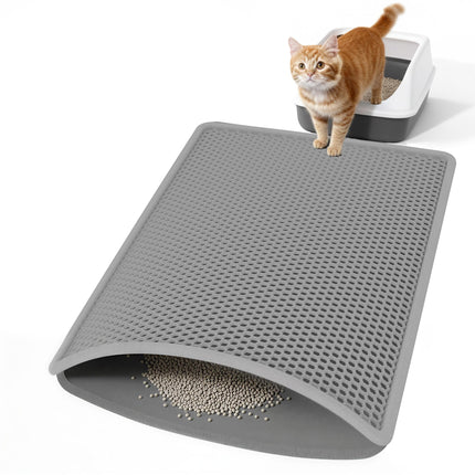 Cat Litter Mat 47"x33" Urine-Proof XL Litter Mat for Litter Box Mat