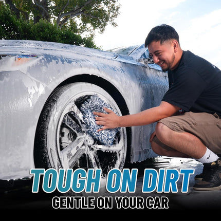Chemical Guys Dually Wash Pad Microfiber Car Wash Pad Dual Surface Cleaning Pad for Paint Clear Coat Glass Wheels and Exterior Surfaces