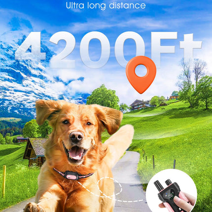Dog Shock Collar ,4200FT Dog Training Collar with Remote,Pink