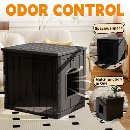 Cat Litter Box Enclosure, Black