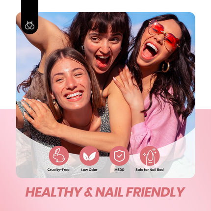 Jelly Gel Nail Polish Set, 6 Colors