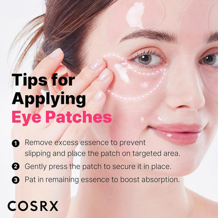 COSRX Limited Pink Edition Pink Peptides Collagen Hydrogel Eye Patch – Valentine’s Day Gifts for Girls and Women, Under Eye Mask for Puffy Eyes and Dark Circles, 60 Patches, Korean Skin Care