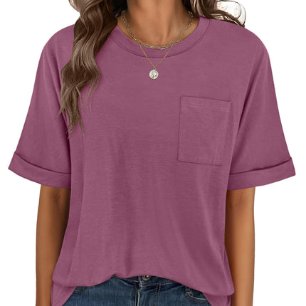 Blusas de mujer de manga corta, camisetas oversize