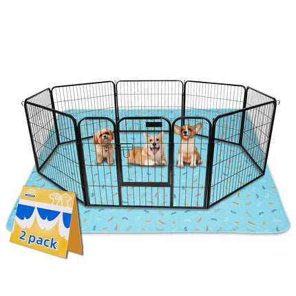 Washable Pee Pads for Dogs, Reusable Puppy Pads for Dog Playpen 2PC