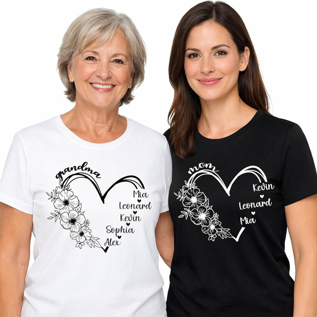 Personalized Mama Shirt with Grandkids Names