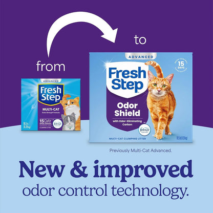 Advanced Odor Shield Multi Cat Clumping Litter with Freshness, Low Dust, Odor Control with Ammonia Block - photo 2