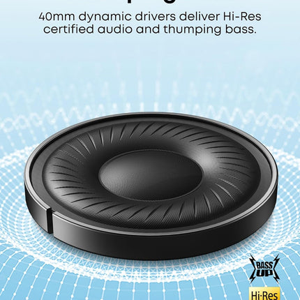 Soundcore by Anker Q20i Hybrid Active Noise Cancelling Headphones, Wireless Over-Ear Bluetooth, 40H Long ANC Playtime, Hi-Res Audio, Big Bass, Customize via an App, Transparency Mode (White)