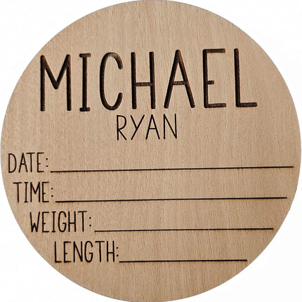Personalized Name Sign, Birth Announcement Sign for Hospital, newborn essentials, Keepsake Baby Essentials Announcement Sign for New Baby Newborn Announcement Sign, Newborn Photography Props