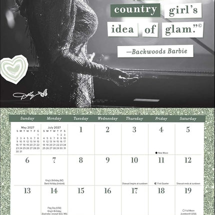 Dolly Parton: A Musical Legend 2027 Mini Wall Calendar