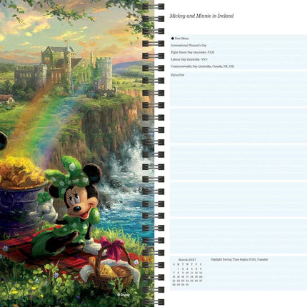 Disney Dreams by Thomas Kinkade Studios 2027 Monthly/Weekly Engagement Calendar