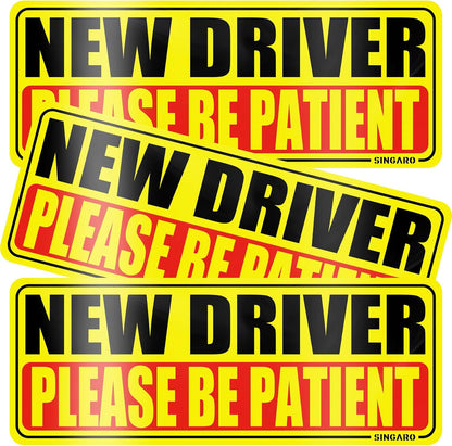 New Driver Magnet for Car, Please Be Patient New Driver