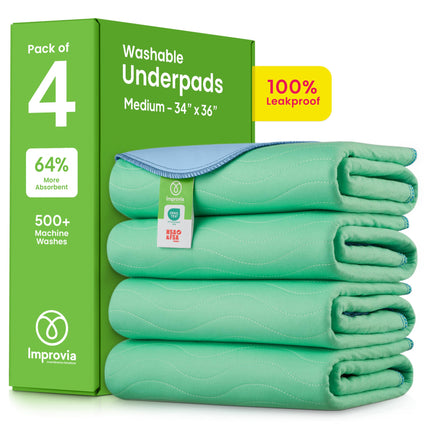 Washable Underpads, Heavy Absorbency Reusable Incontinence Pads