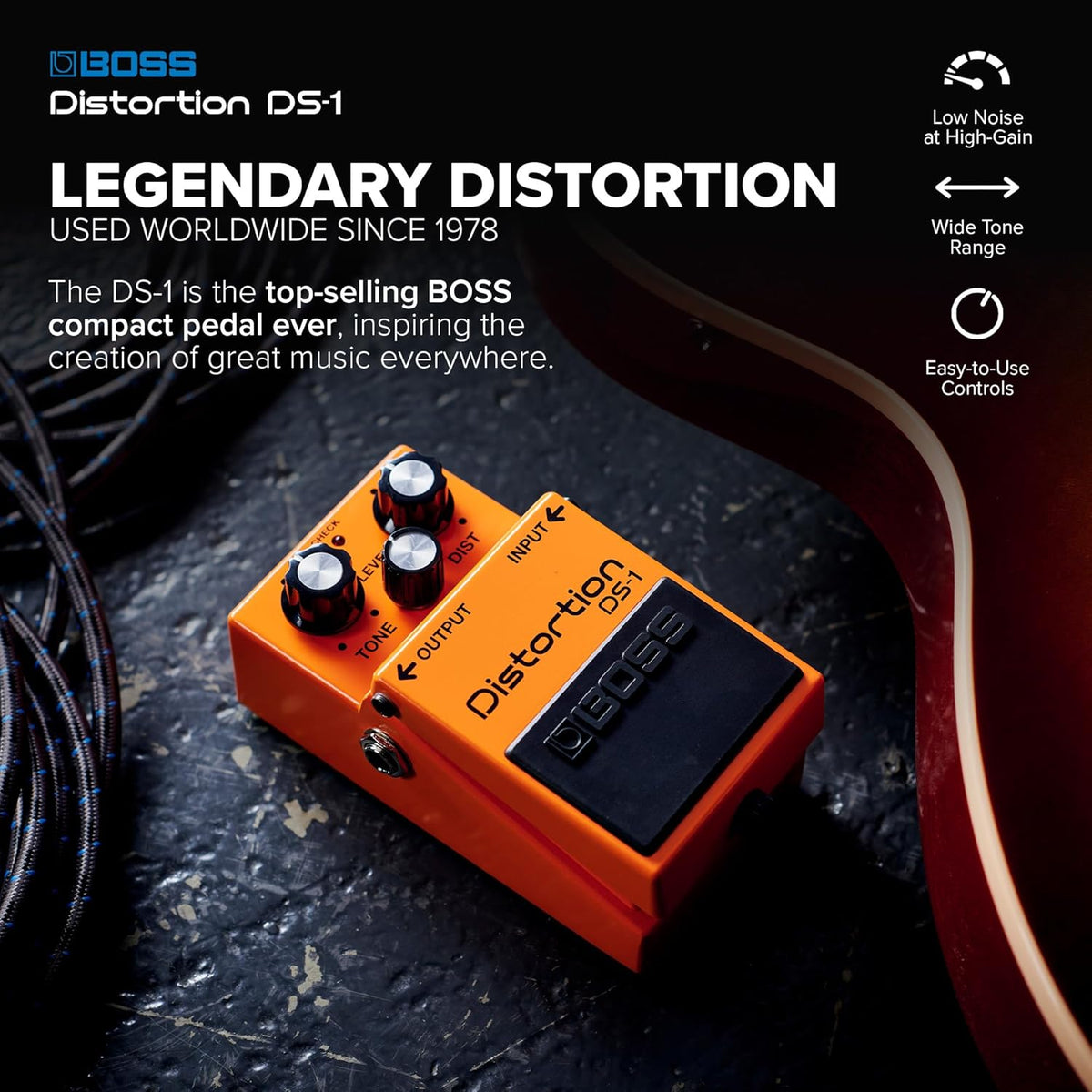 DS-1 Style Compact Distortion Pedal - photo 2