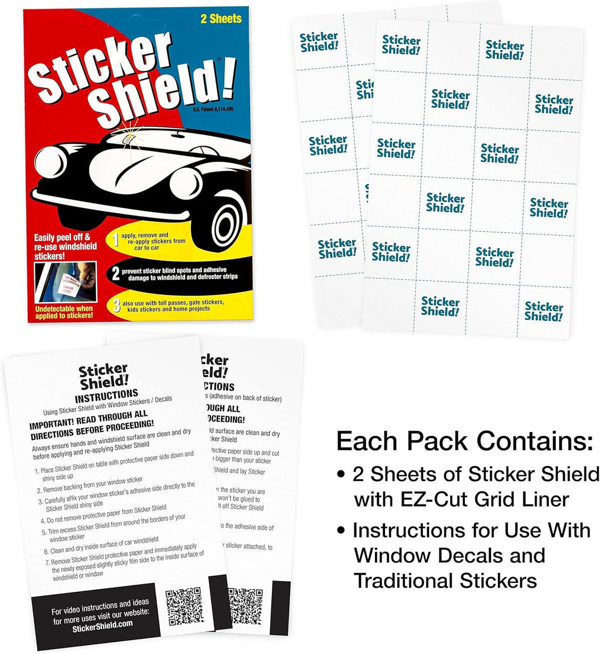 Windshield Sticker Applicator for Easy Application, Removal and - photo 3