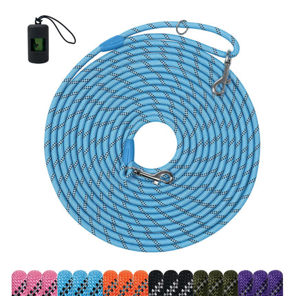 Long Dog Training Leash，Heavy Duty Reflective Rope Lead for Small Medium Large Dogs ，6FT 10FT 15FT 30FT 50FT for Training, Walking, Backyard, Camping