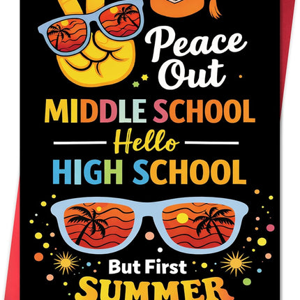 8th Grade Graduation Gifts Card for Boys Girls,Funny 2026 Middle School Graduation Cards Gifts Decorations for Son Daughter Granddaughter Grandson Niece Nephew Family Teens