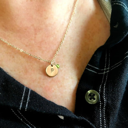 EFYTAL Initial Necklaces for Women, 14K Gold or 925 Sterling Silver Initial Necklace, Custom Necklace, Personalized Pendant