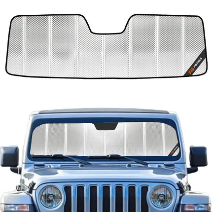 Windshield Sun Shade for Jeep Wrangler JL 2018-2026, Gladiator 2020-2026 Front Window Sunshade - AstraGuard