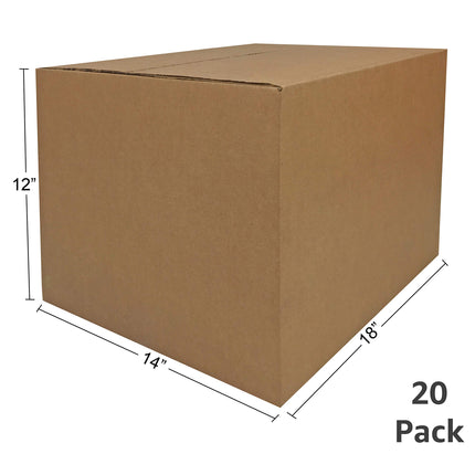 Moving Boxes Bundle of 18"x14"x12" (Medium Boxes - Pack of 20)