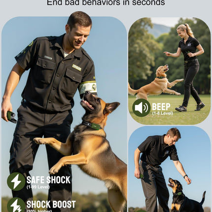 Collar de adiestramiento para perros - Collar con control remoto de 4500FT para perros de 10-120lbs