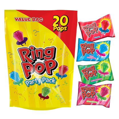Lollipops - Bulk Candy Individually Wrapped Suckers Variety Party Pack- 20 Count w/Assorted Flavors - Hard Candy for