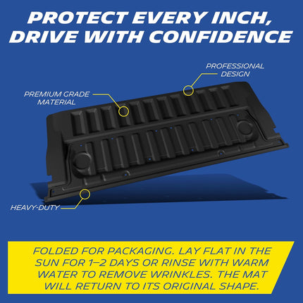 Michelin Truck Tailgate Protector for 2024 2025 2026 Ford Ranger, All-Weather Tailgate Mat, Custom Fit, Durable TPE, Pad, Non-Slip