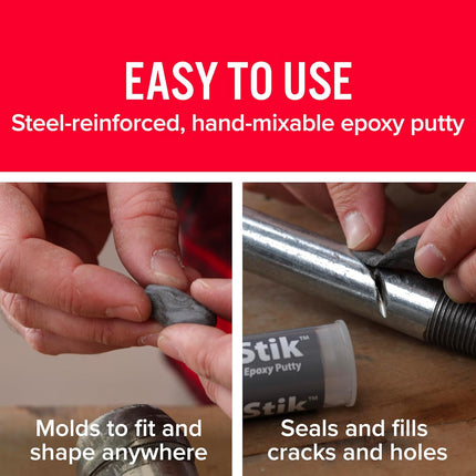 Steel Reinforced Epoxy Putty Stick - 2 oz.