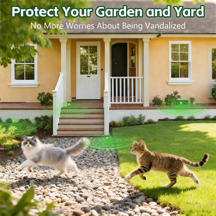 Cat Repellent Outdoor to Keep Cats Away (12Pack) Natural Peppermint Oil Cat Deterrent Outdoor and Indoor (Green)
