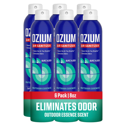 Spray sanitizante de aire y eliminador de olores de 8 Oz.