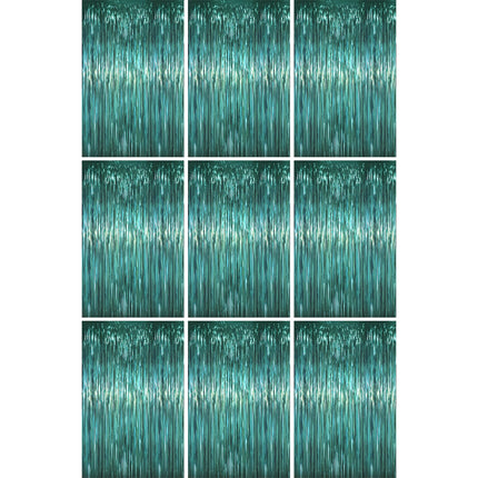 Champagne Foil Fringe Backdrop Curtains, 3.3x6.6ft, 3pcs