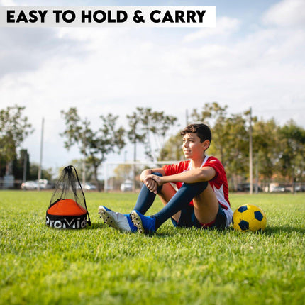 Disc Soccer Cones for Training Kids - 25/50/100/200 Small Plastic Cones for Sports Training - Flexible Conos for Soccer Practice Equipment, Basketball & Football Drills Equipment