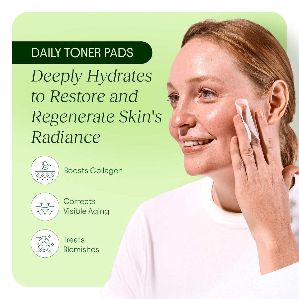 Toning Polish Pads for Dark Spots, Wrinkles & Dull Skin - 100 Count - photo 3