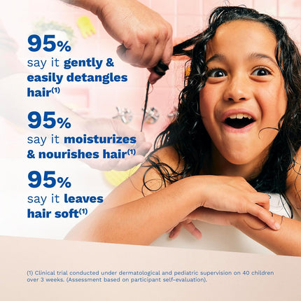 Mustela Detangling & Nourishing Conditioner - Natural Shea Butter & Avocado - Curly & Frizzy Hair - Dermatologist-tested & safe for Babies and Kids - 6.76 US Fl. Oz.