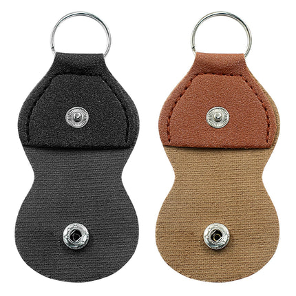 Guitar Picks Holder Case, Black + Brown, 2 Pcs