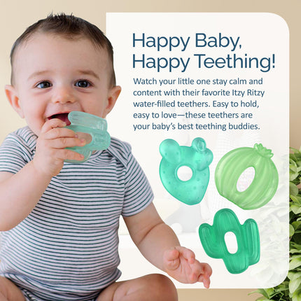 Water-Filled Teethers for Teething, Set of 3 Green Cactus - photo 5
