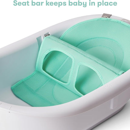 Frida Baby 4-in-1 Grow-with-Me Baby Bathtub, Baby Tub for Newborns to Toddler with Removable Bath Seat & Backrest for Bath Support in Tub