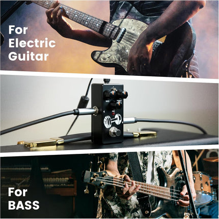 SORAN JBS-01 Booster Mini Pedal for Electric Guitar,Two Selectable Modes, Clean and TS Booster,Sturdy Metal Case,True Bypass,DC 9V