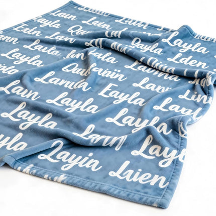 Ships Next Day - Personalized Baby Blanket with Name, Custom Swaddle Blanket for Boys Girls, Ultra-Soft Fleece Blanket, Ideal Customized Baby Gifts for Newborns and Baby Showers