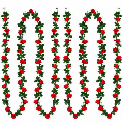2Pack 11.8FT Fall Garland for Mantle Indoor Outdoor Thanksgiving Decor