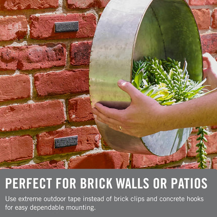VELCRO Brand Extreme Outdoor Double Sided Mounting Tape Holds up to 15 Pounds on Brick or Other Rough Surfaces UV and Weather Resistant 14Ft Heavy Duty Roll
