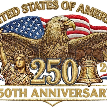 2Pcs 250 Anniversary USA Stickers, American Eagle 1776–2026 Vinyl for Car, Truck, Window, Laptop, 250 Years American Independence, 250th Anniversary Window Decal, 250 Anniversary USA Merchandise