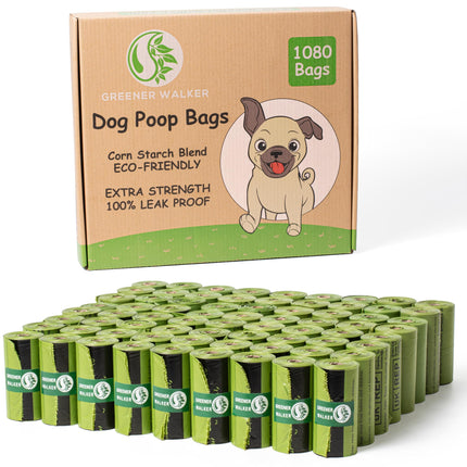 Poop Bags for Dog Waste-540 Bags,Extra Thick Strong 100% Leak Proof Dog Waste Bags (Green)