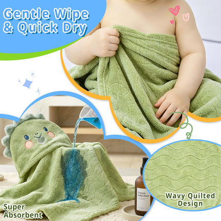 Toddler Hooded Bath Towels 9PCS
