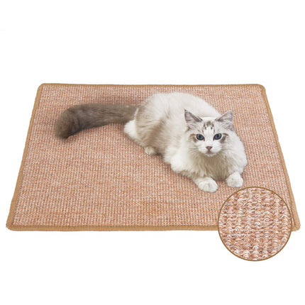 Cat Scratcher Mat, 23.6 X 15.7 Inch Natural Sisal Cat Scratch Mat