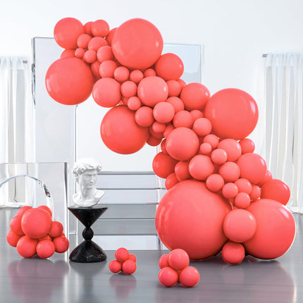 Dark Brown Balloons 100pcs Boho Coffee Neutral Different Sizes