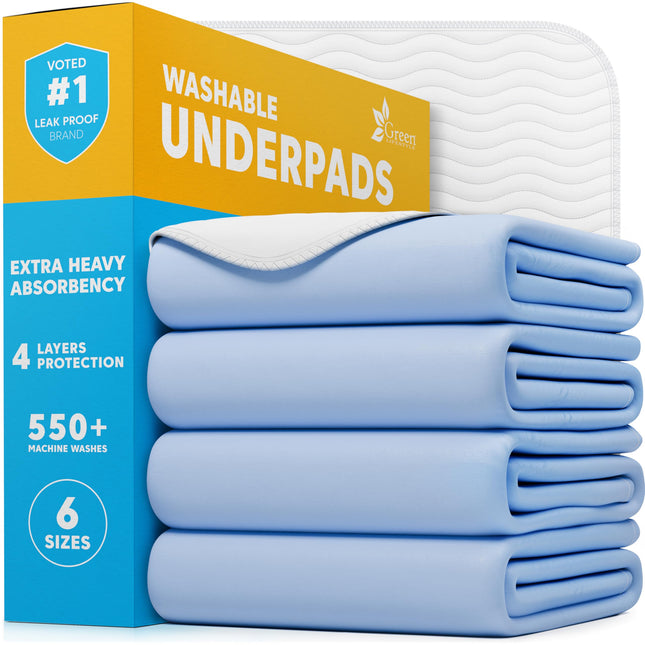 4 Pack Washable Pee Pads for Dogs 34"x36", Waterproof Puppy Pee Pads